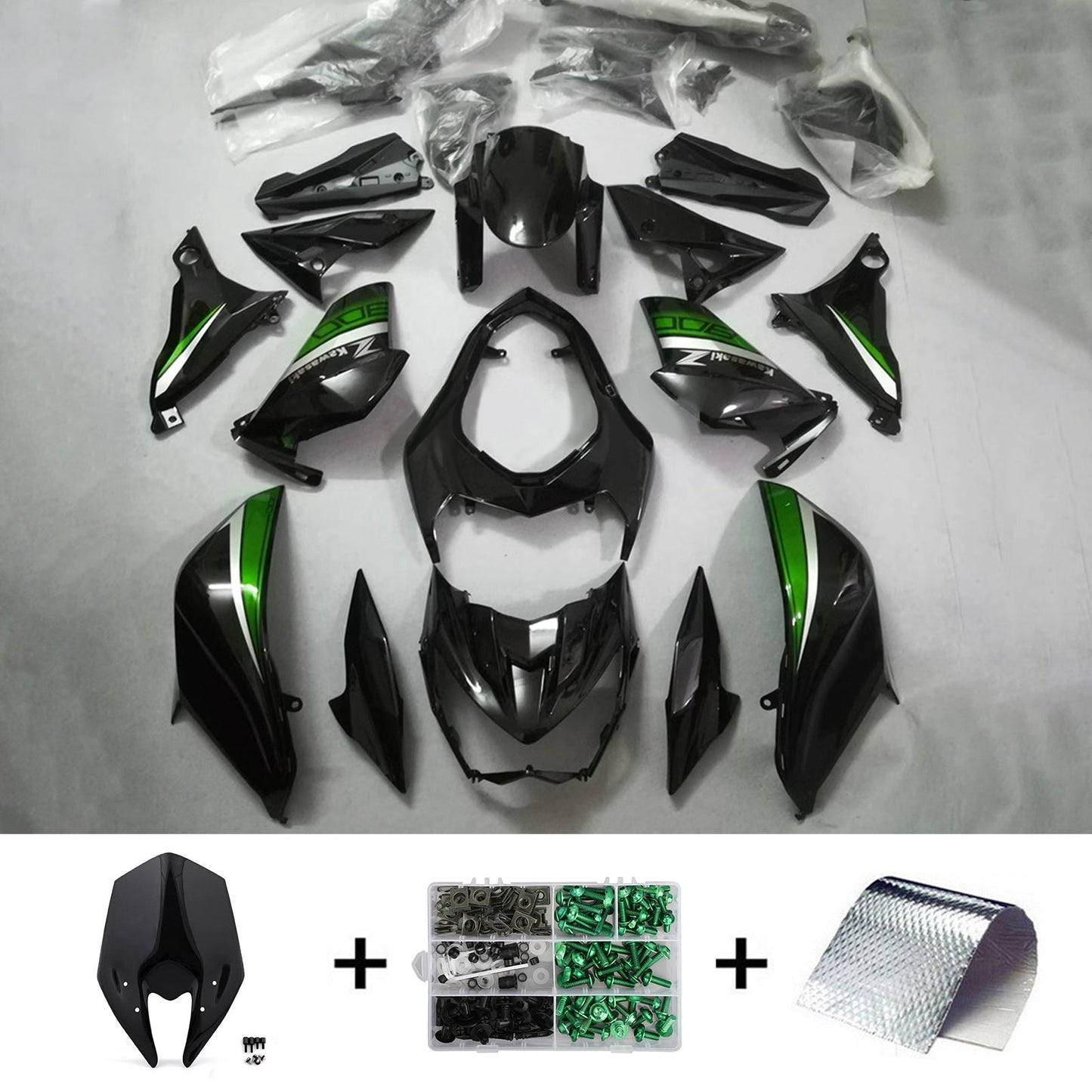 Amotopart Kawasaki Z800 2013-2018 Kit carena Carrozzeria Plastica ABS