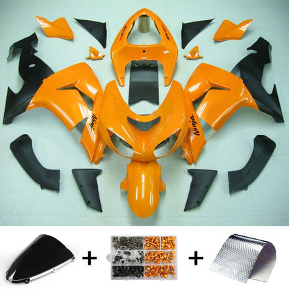 Amotopart Kawasaki ZX10R 2006-2007 Kit di vestia arancione