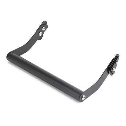 Supporto per smartphone/GPS per montaggio su staffa per parabrezza nero per Kawasaki Versys650 15-19 Generico