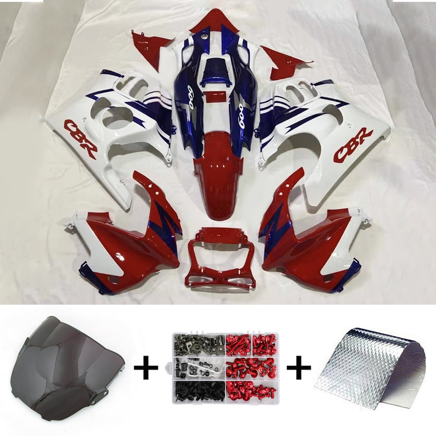 Amotopart Kit Carena Honda CBR600 F3 1997-1998 Carrozzeria Plastica ABS