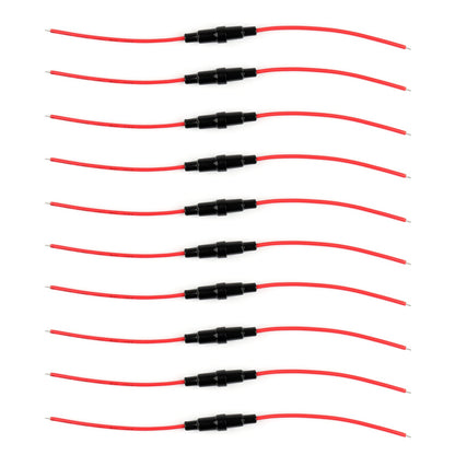 Custodia portafusibili AGC 5x20mm Tipo a vite in linea con cavo da 20 AWG