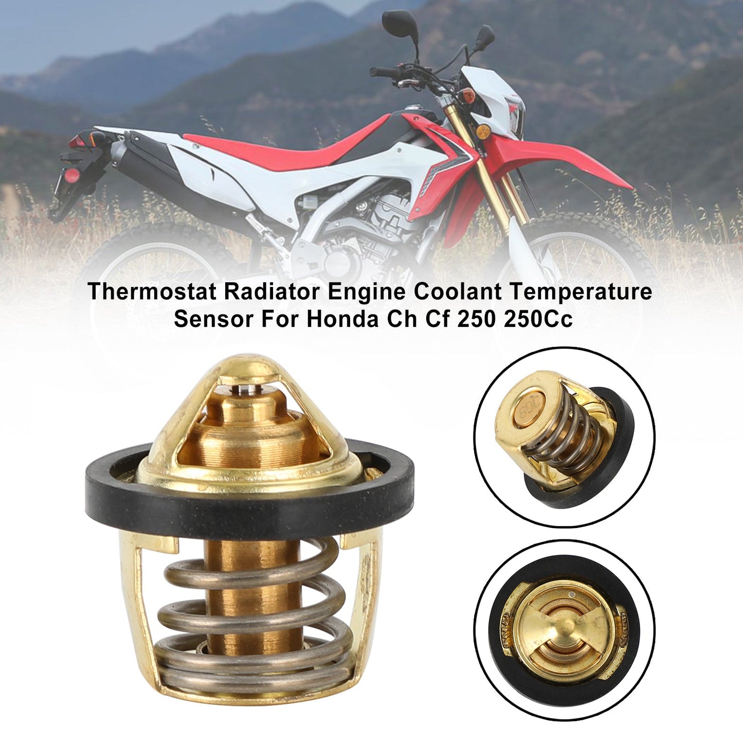 Honda Ch Cf 250 250Cc Termostato Radiatore Sensore Temperatura Liquido Raffreddamento Motore