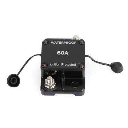 Fusibile interruttore automatico 60A AMP 12-48V DC Interruttore di ripristino automatico per barca per auto IP67