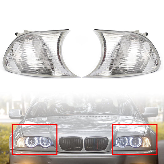 Luci d'angolo sinistra/destra Indicatori di direzione per BMW E46 2 porte 1998-2001 Generico