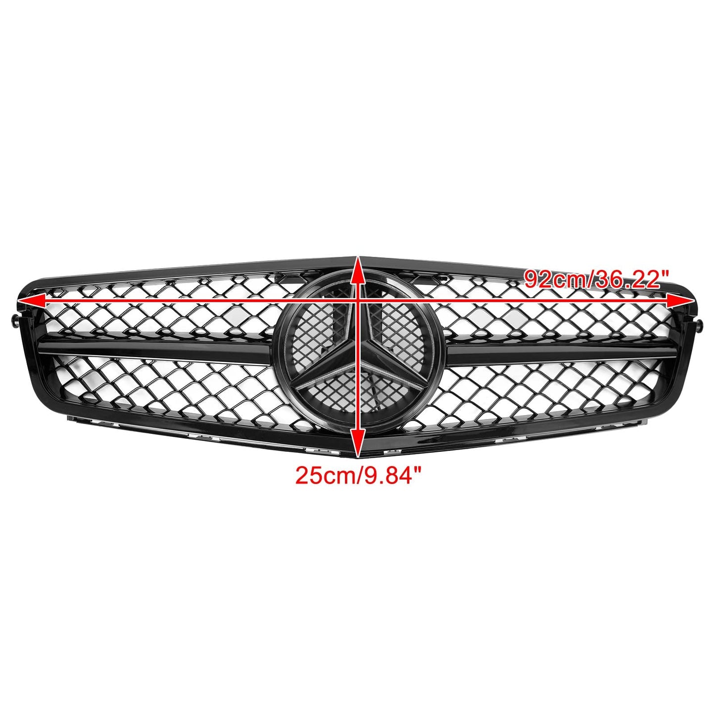 2008-2014 Classe C Benz W204 C300 C350 con griglia paraurti anteriore LED AMG