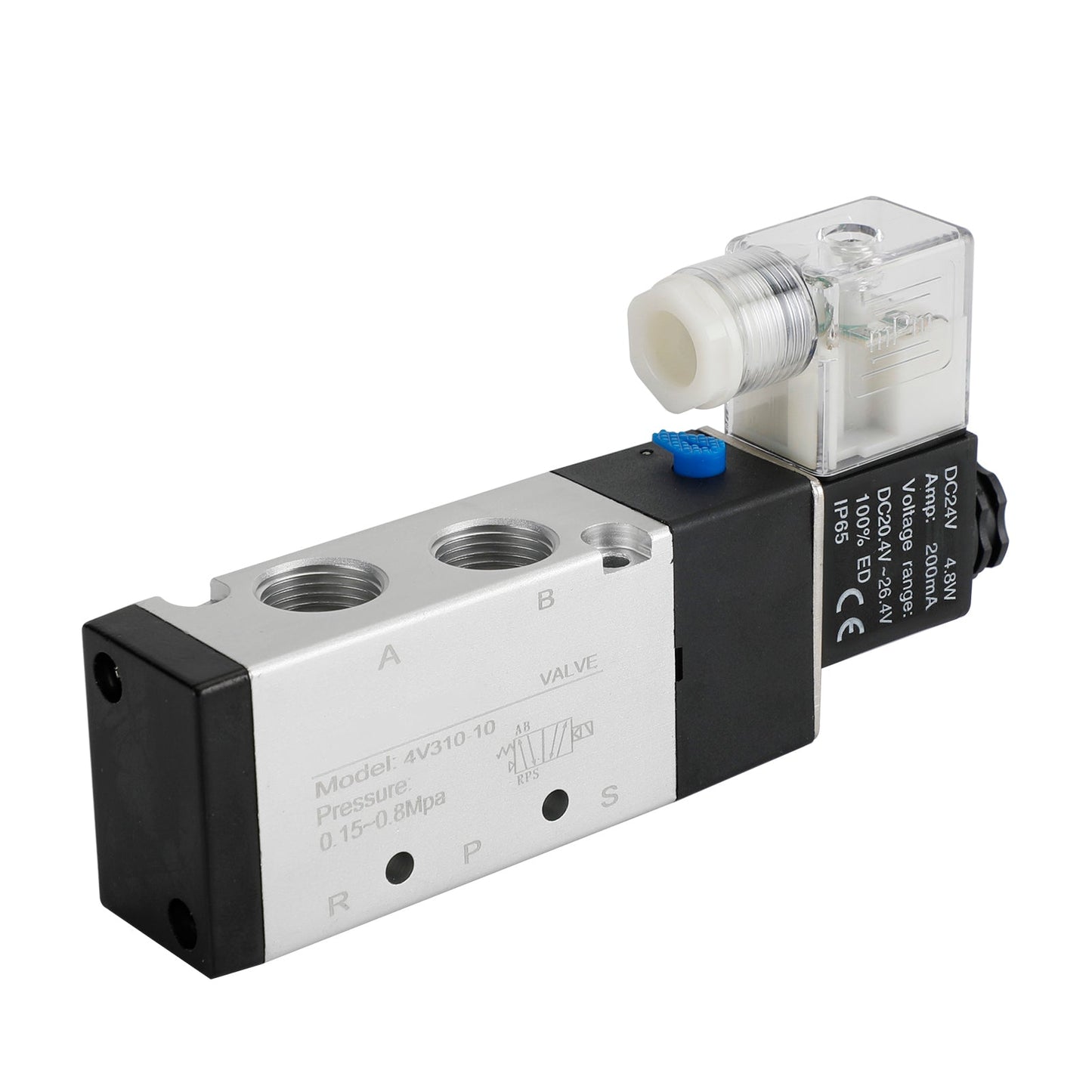 Elettrovalvola elettrica pneumatica a solenoide 4V310-10 2 posizioni 5 vie PT 3/8"