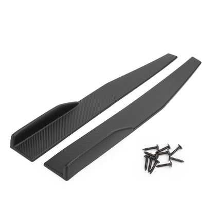 Coppia 86 cm auto in fibra di carbonio minigonne laterali Rocker Splitter diffusore Winglet Wings generico