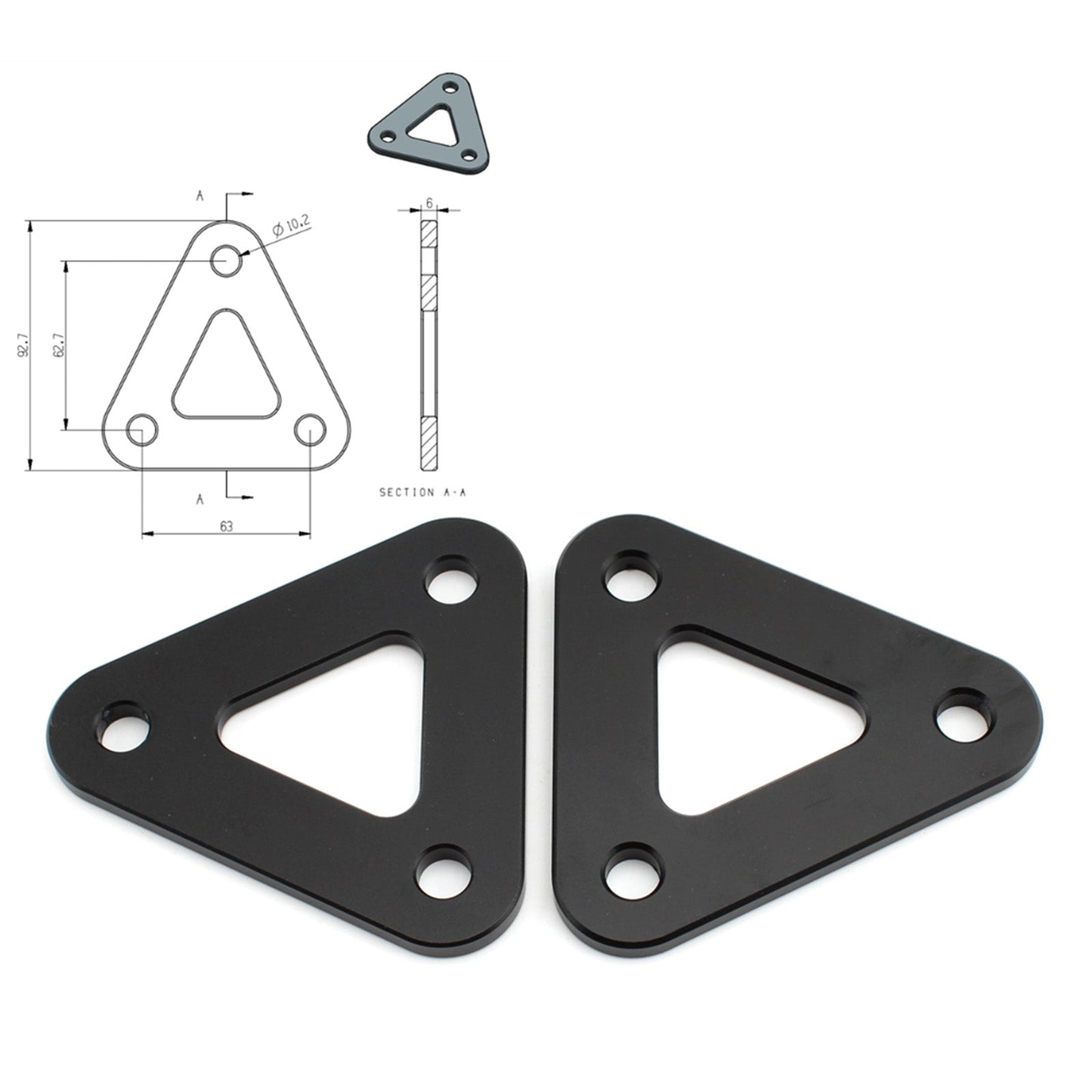 Honda VFR800 2002-2021 Kit collegamento abbassamento alluminio CNC PEGASO 600 650 2005-2009