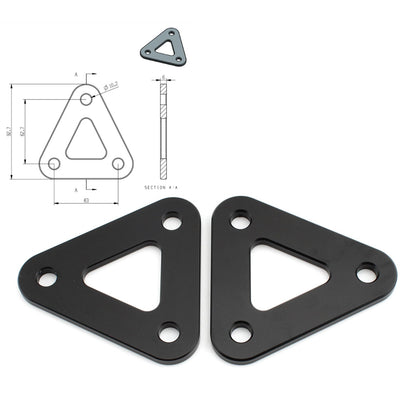 Honda VFR800 2002-2021 Kit collegamento abbassamento alluminio CNC PEGASO 600 650 2005-2009
