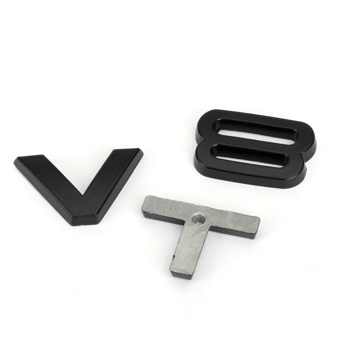 Distintivo dell'emblema V8T adatto per AUDI A1 A3 A4 A5 A6 A7 Q3 Q5 Q7 S6 S7 S8 S4 SQ5 nero generico