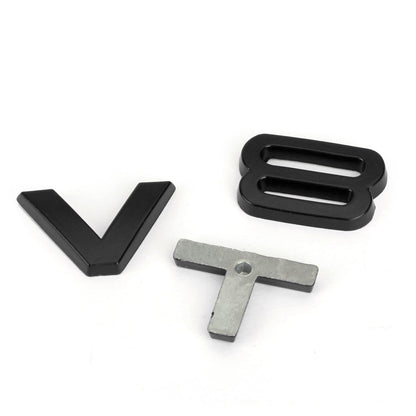 Distintivo dell'emblema V8T adatto per AUDI A1 A3 A4 A5 A6 A7 Q3 Q5 Q7 S6 S7 S8 S4 SQ5 nero generico