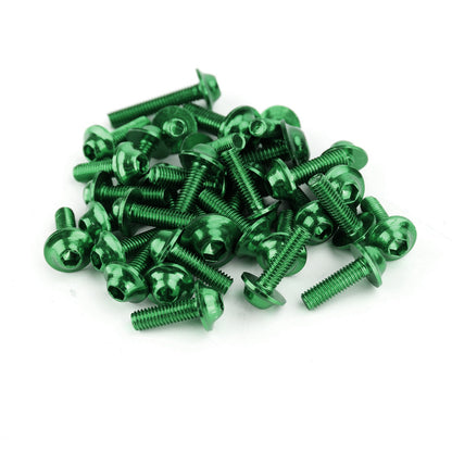 158x Clip di fissaggio Bullone a vite Kit Moto Sportbike Parabrezza Carenatura Verde Generico