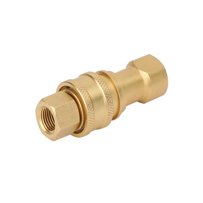 1 set 1/4" NPT ISO 7241-B raccordi idraulici a sgancio rapido/accoppiatori in ottone