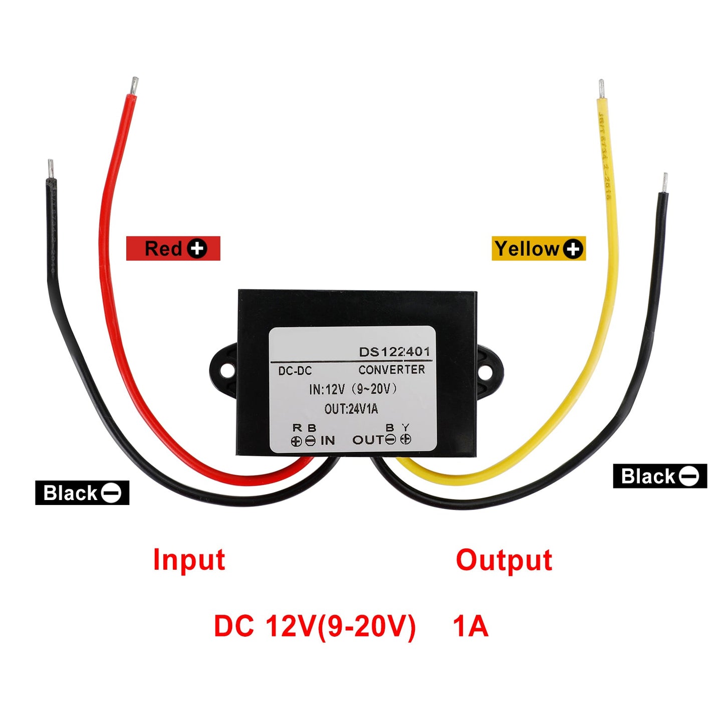 Convertitore step-up Boost DC-DC impermeabile da 12V a 24V Modulo di alimentazione per auto
