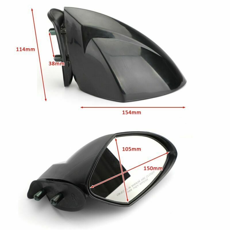 Cruiser VX110 Nero Destro Per WaveRunner Side Yamaha Sport VX RH Mirror Deluxe