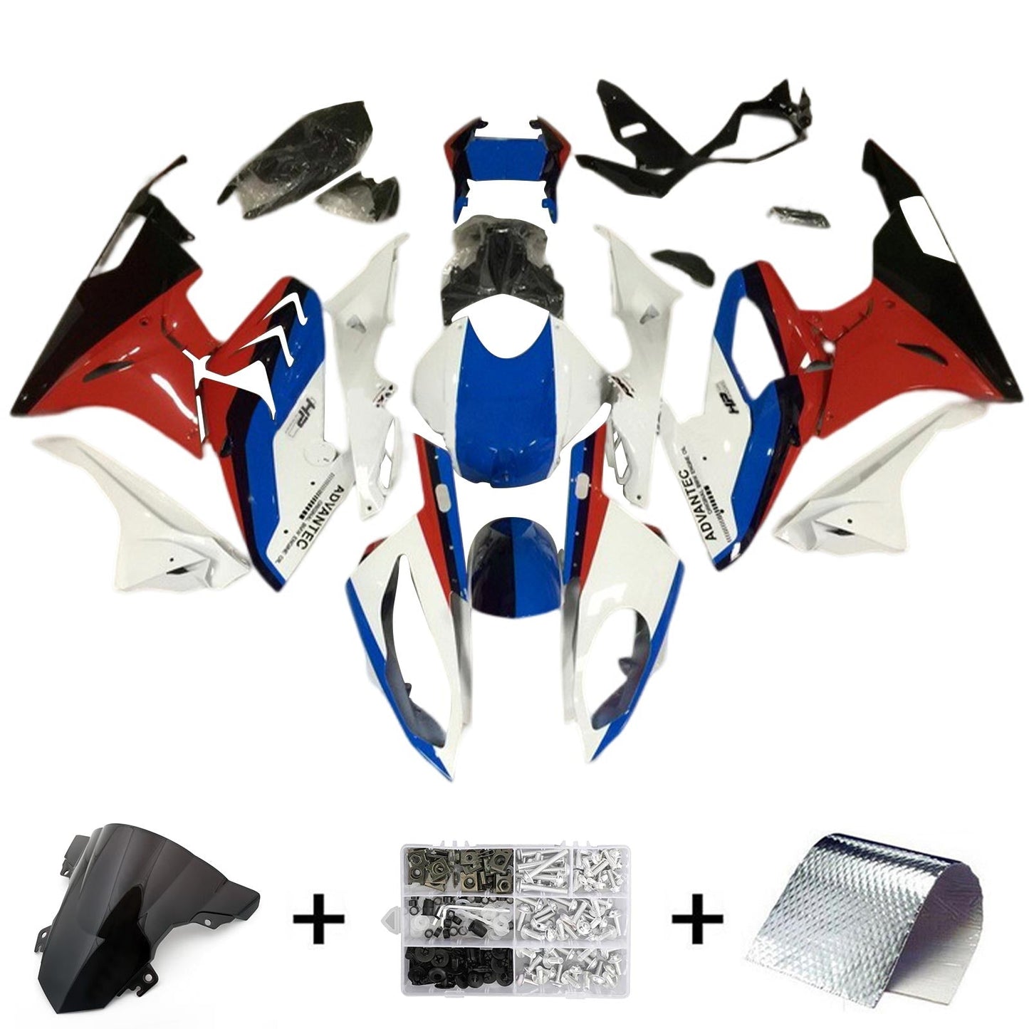 Amotopart BMW S1000RR 2017-2018 Kit Carenatura Carrozzeria Plastica ABS