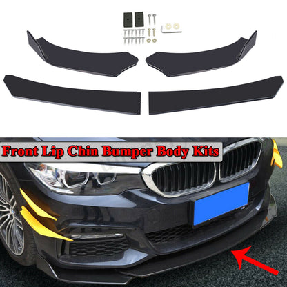 4PCS Kit corpo labbro paraurti anteriore universale Spoiler Fit GMC Honda Civic BMW Benz