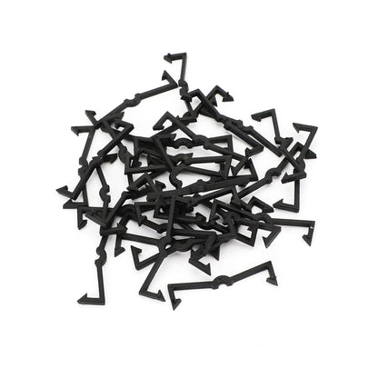 32 pezzi clip di fissaggio in plastica gancio per serrature a bordo per garage organizzazione generica