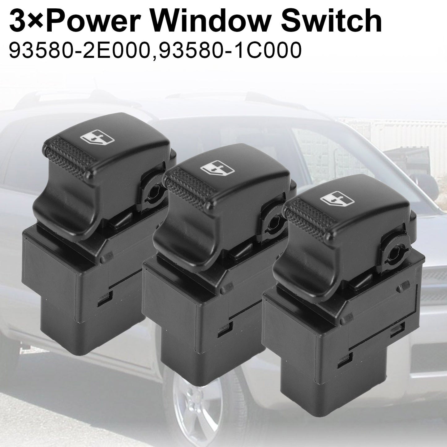 3x 93580-2E000 Electric Power Finestra Interruttore di Controllo Per Hyundai Tucson 2005-2010 Generico