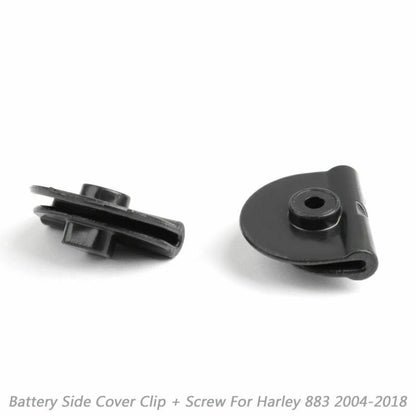 2004-2018 Harley Sportster XL883 XL1200 Clip coperchio batteria laterale + vite