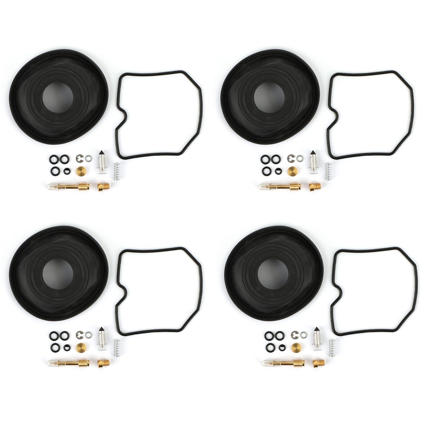 4 Set Kit Ricostruzione Riparazione Carburatore per Suzuki GSF600S Bandit 1996-2003 Generico