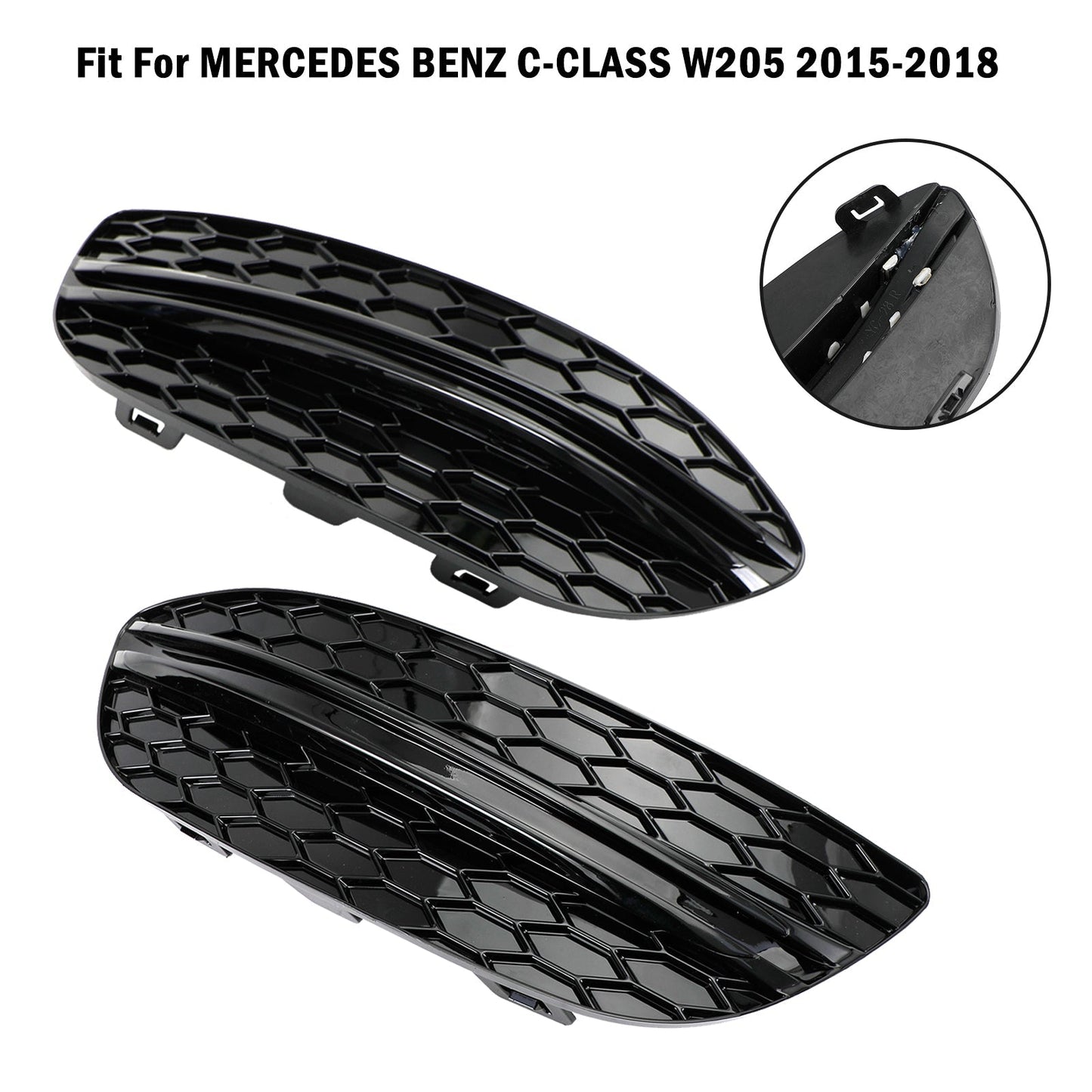 Mercedes Benz classe C W205 2015 – 2018 base berlina 2 pezzi copertura fendinebbia anteriore