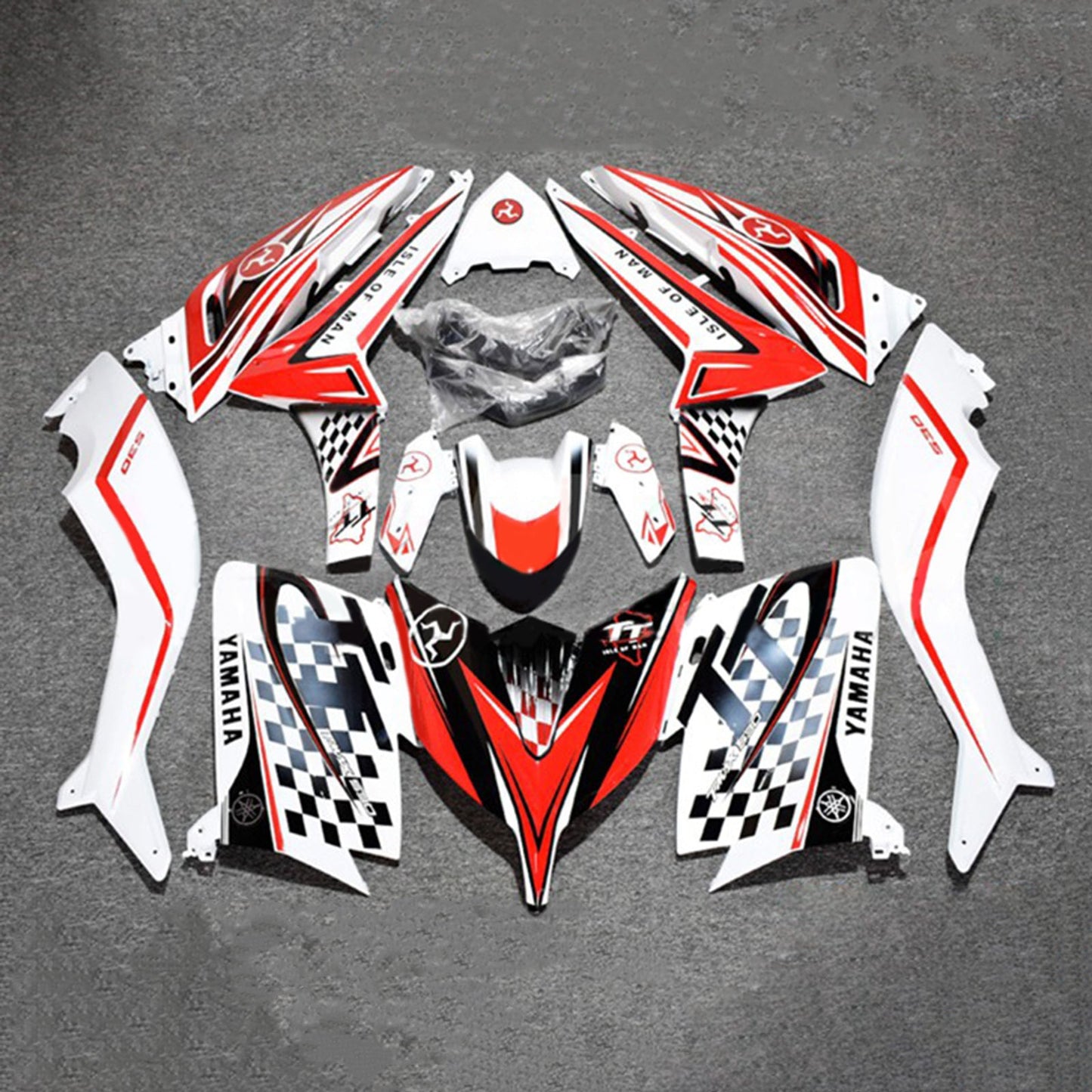 Amotopart Kit Carena Carrozzeria ABS per Yamaha T-Max TMAX530 2015-2016