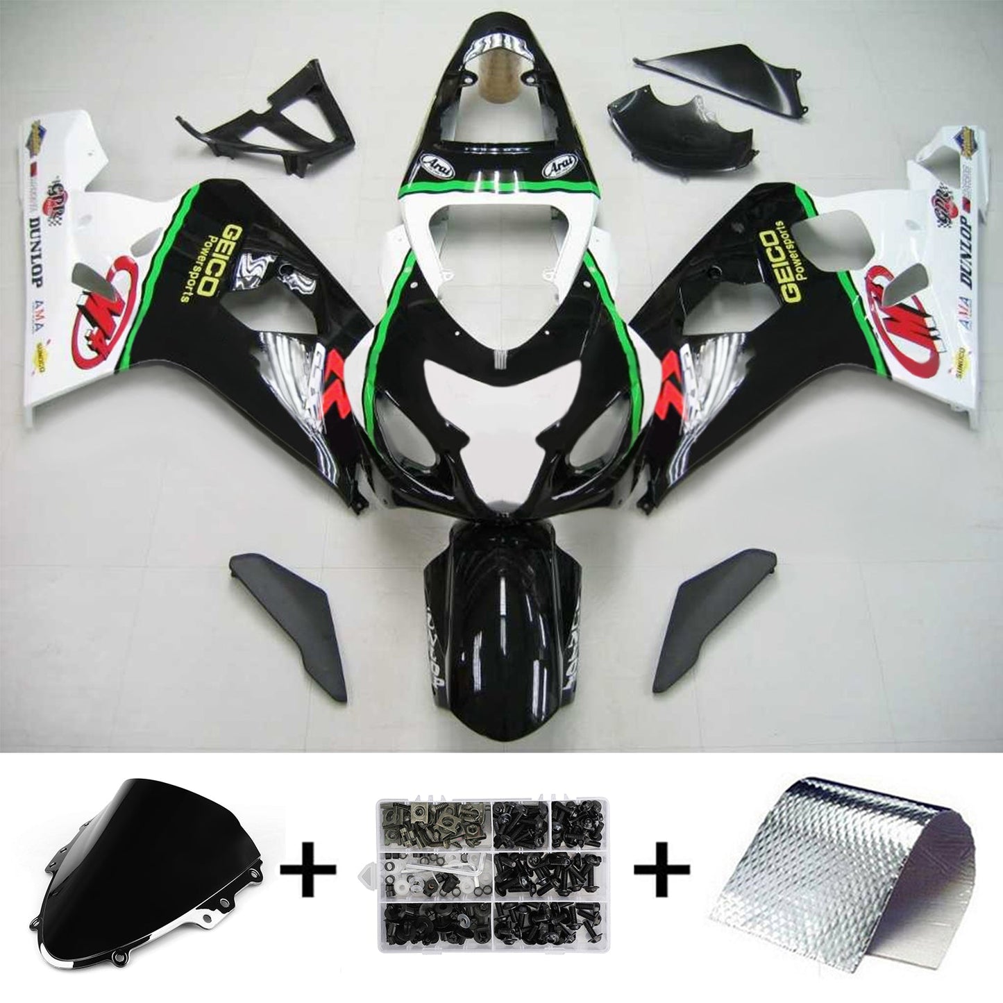 Suzuki GSXR 600/750 2004-2005 Kit Carena Carrozzeria Plastica ABS