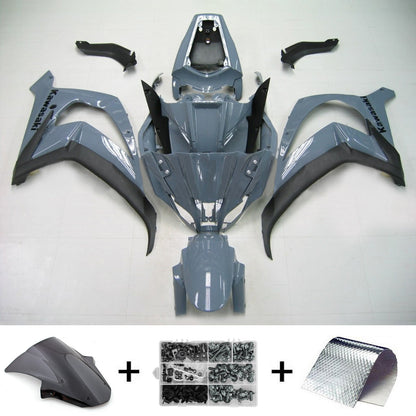 Amotopart Kawasaki ZX10R 2011-2015 Kit di rivestimento grigio