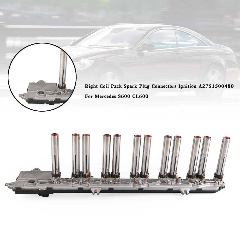 2001-2014 Mercedes-Benz CL600 215.378 215.376 Confezione bobina destra Connettori candele accensione A2751500480