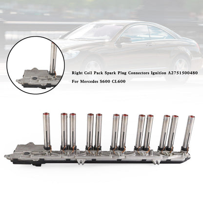 2001-2014 Mercedes-Benz CL600 215.378 215.376 Confezione bobina destra Connettori candele accensione A2751500480