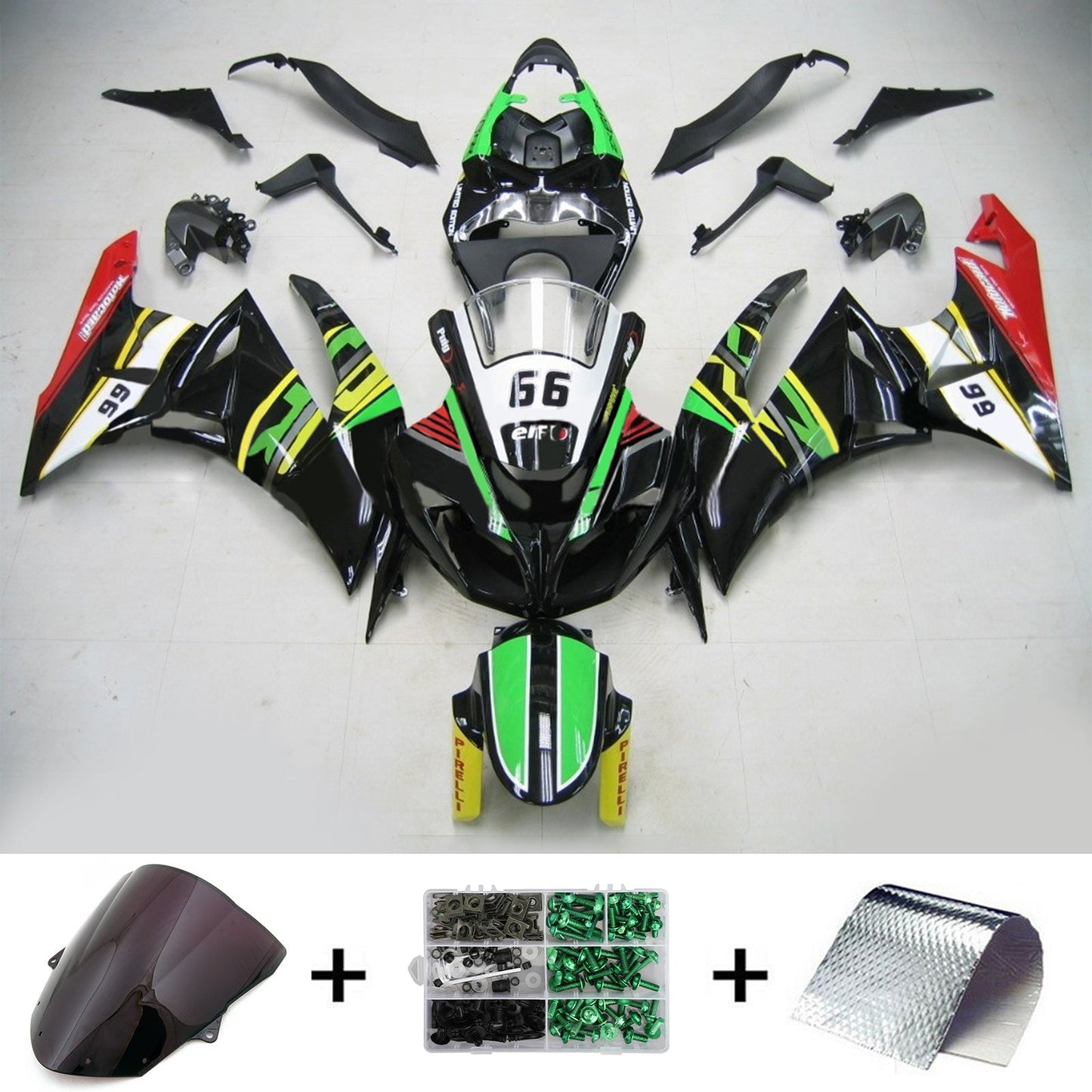Kit Carenatura Per Kawasaki ZX6R 636 2009-2012 Generico