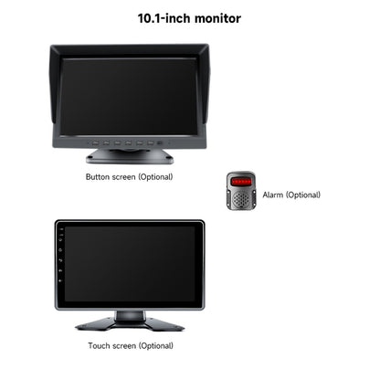 Versione touch IPS da 10,1 pollici 1024*600 con BSD per camion camper + 4 telecamere di backup