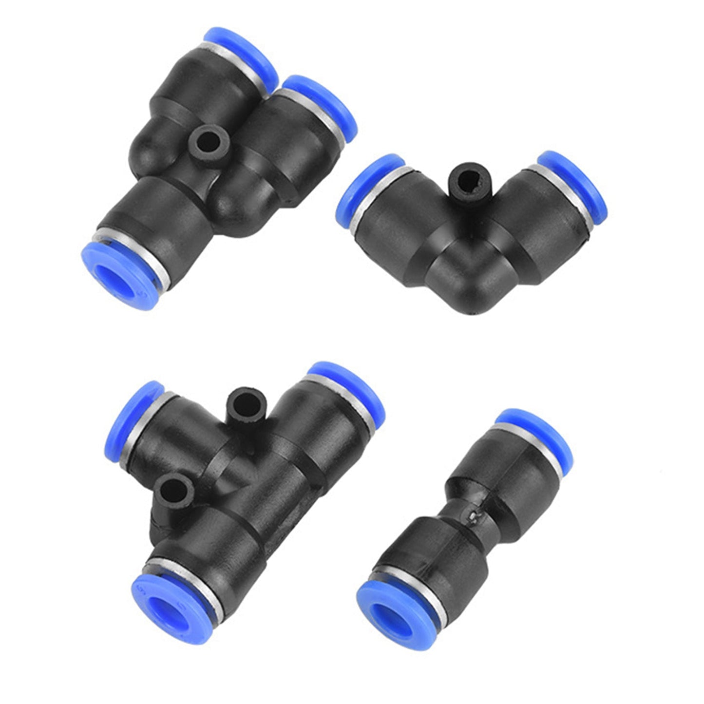 Raccordi per linea pneumatica con connettore a pressione in plastica da 40 pezzi, diametro esterno 6 mm