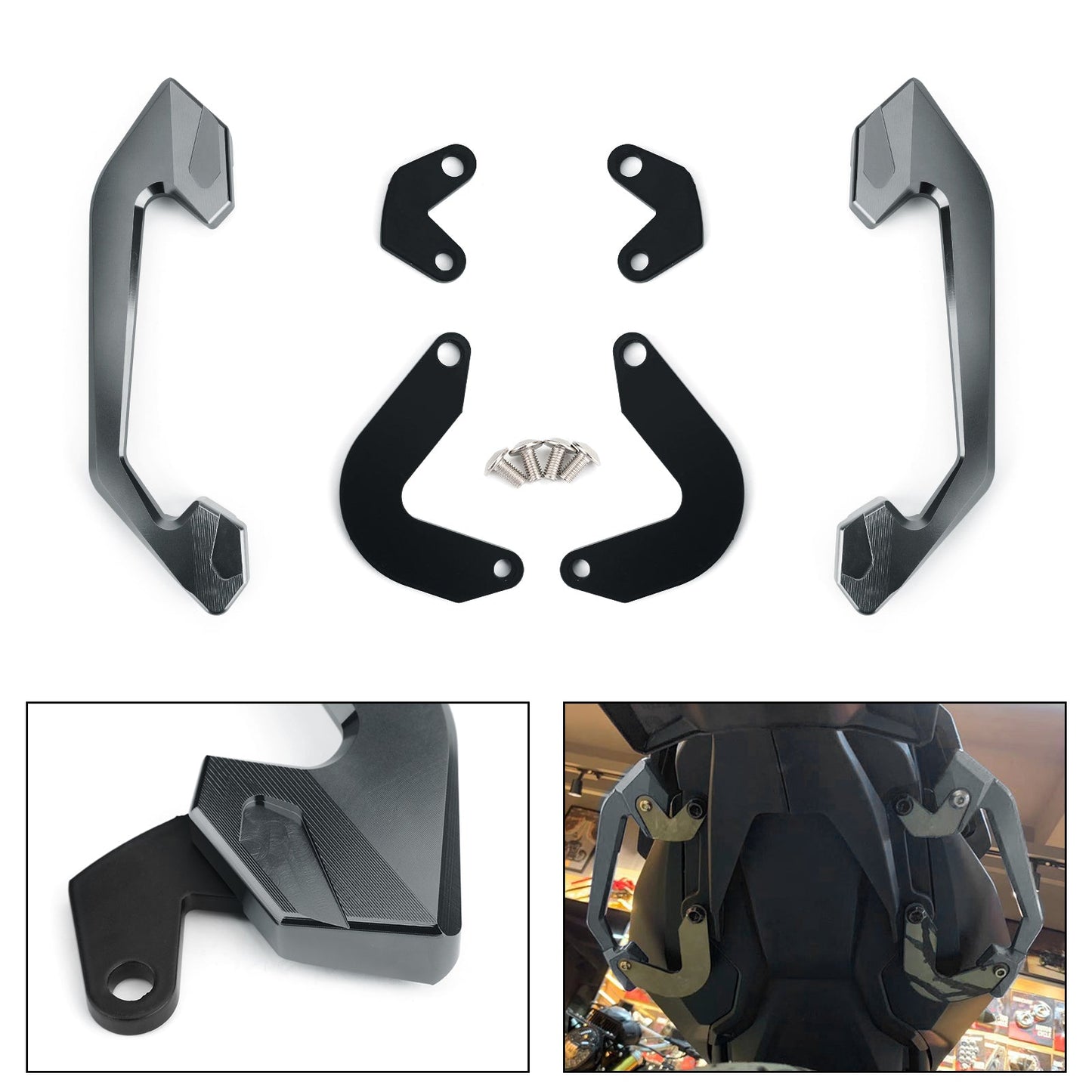 Supporto per bracciolo passeggero posteriore moto per Honda CB650R 2019-2020 Generico