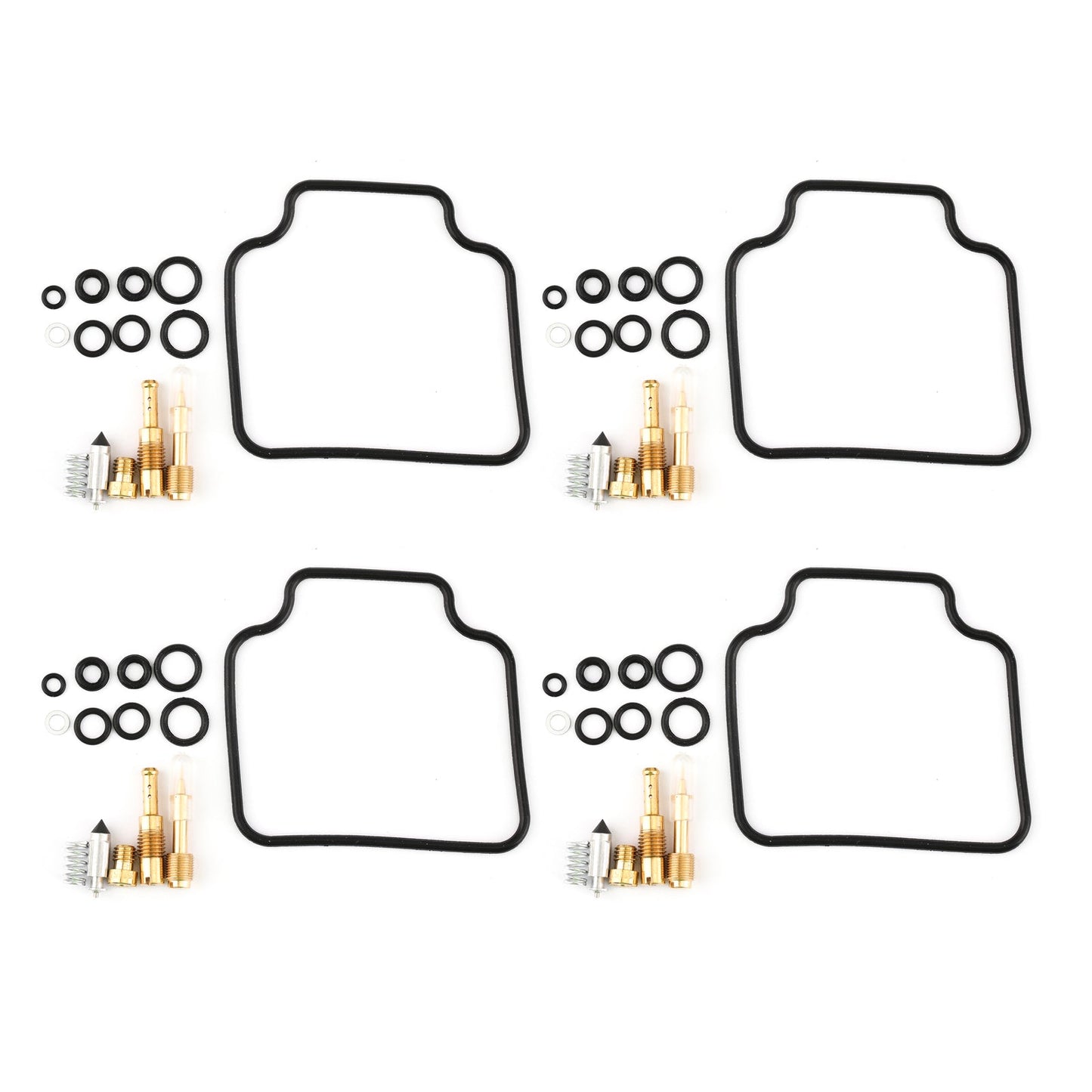 4PC Carburatore Carb Ricostruzione Kit di Riparazione e Galleggiante Per Honda 83-85 CB650SC Nighthawk Generico