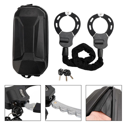 Lucchetto per scooter elettrico per bici da moto con chiave Lucchetto a catena da 60 cm antifurto con borsa