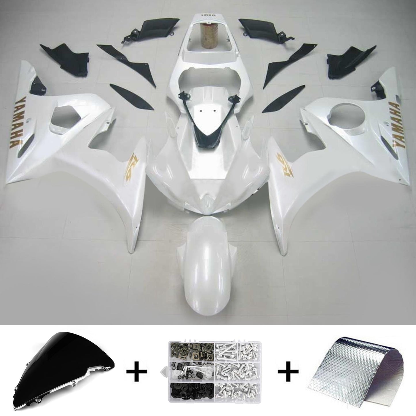 Kit di vendita iniezione Body Plastic Abs Fit per Yamaha 2003-2004 YZF 600 R6 e 2006-2009 YZF R6S #126