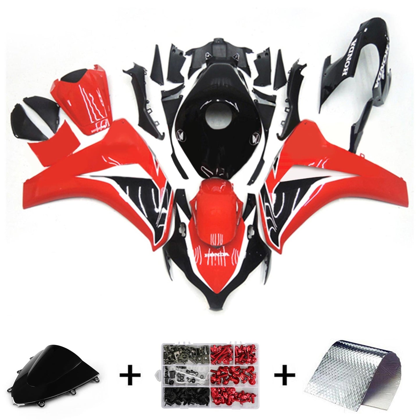 Amotopart Honda CBR1000RR 2008-2011 Kit carena Carrozzeria Plastica ABS