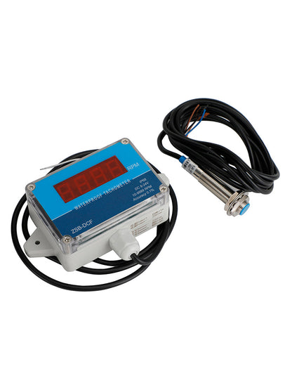 DC 8-24V Hall Contagiri Digital LED Misuratore di velocità del motore Tester IP68 Impermeabile