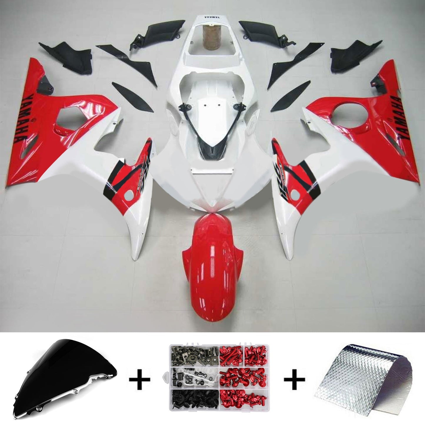 Kit di vendita iniezione Body Plastic Abs Fit per Yamaha 2003-2004 YZF 600 R6 e 2006-2009 YZF R6S #115