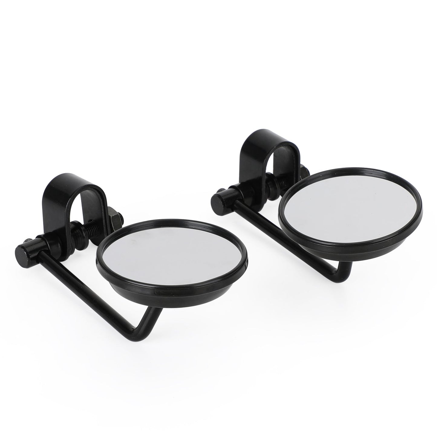 Morsetto vecchio stile su specchietti retrovisori rotondi da 3 pollici per Cafe Racer Chopper Bobber COPPIA Generico