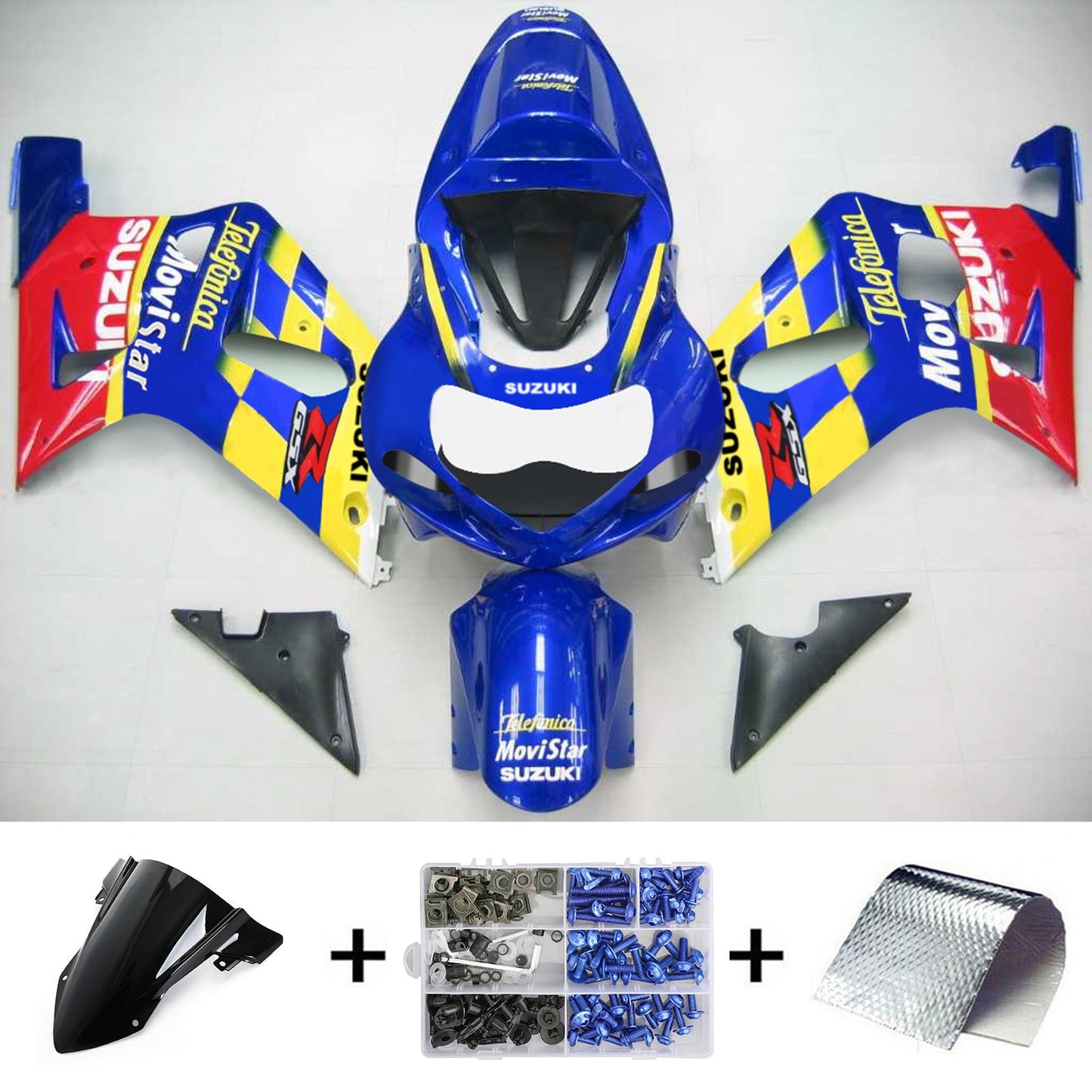 Suzuki GSXR750 2001-2003 Kit carenatura Carrozzeria Plastica ABS