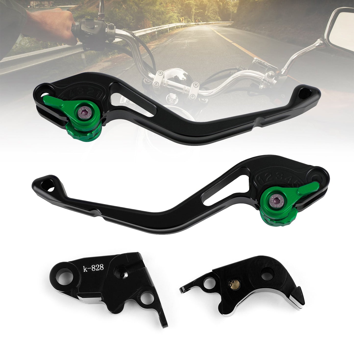 Kawasaki ZX636R / ZX6RR 2005-2006 NUOVA Leva freno frizione corta