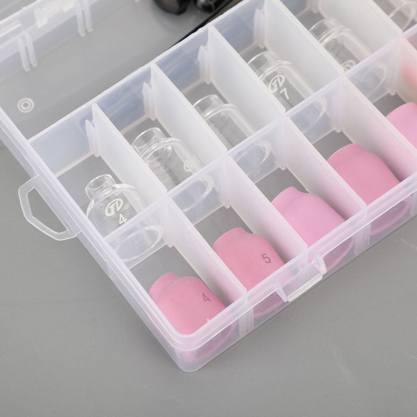 40Pcs TIG Welding Torch Stubby Gas Lens Kit tazza in vetro Pyrex per WP-17/18/26