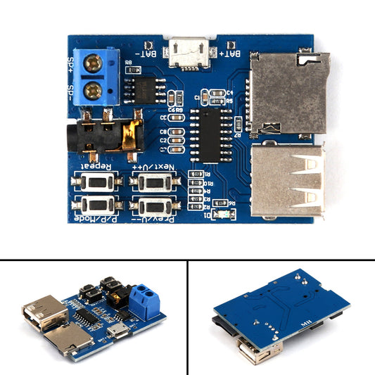 TF Card U Disk MP3 Format Decoder Board Amplificatore per modulo lettore audio