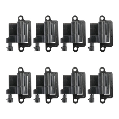 2003-2005 Chevrolet Express 2500 GMC Savana 1500 2500 3500 Confezione da 8 bobine di accensione quadrate e cavo per candele
