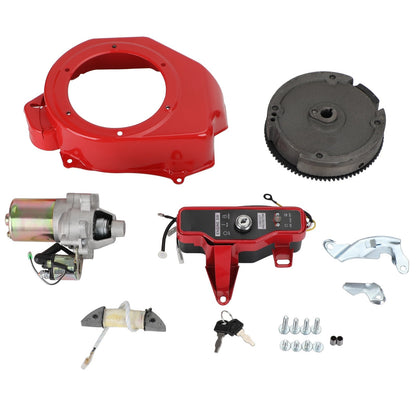 Kit avviamento elettrico Coperchio ventola accensione avviamento per kit volano Honda GX160 GX200