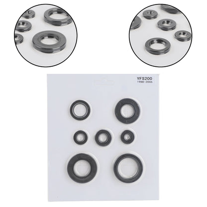 Kit paraolio motore 7 pezzi adatto per Yamaha Blaster 200 YFS200 YFS 200 1988 - 2006 generico