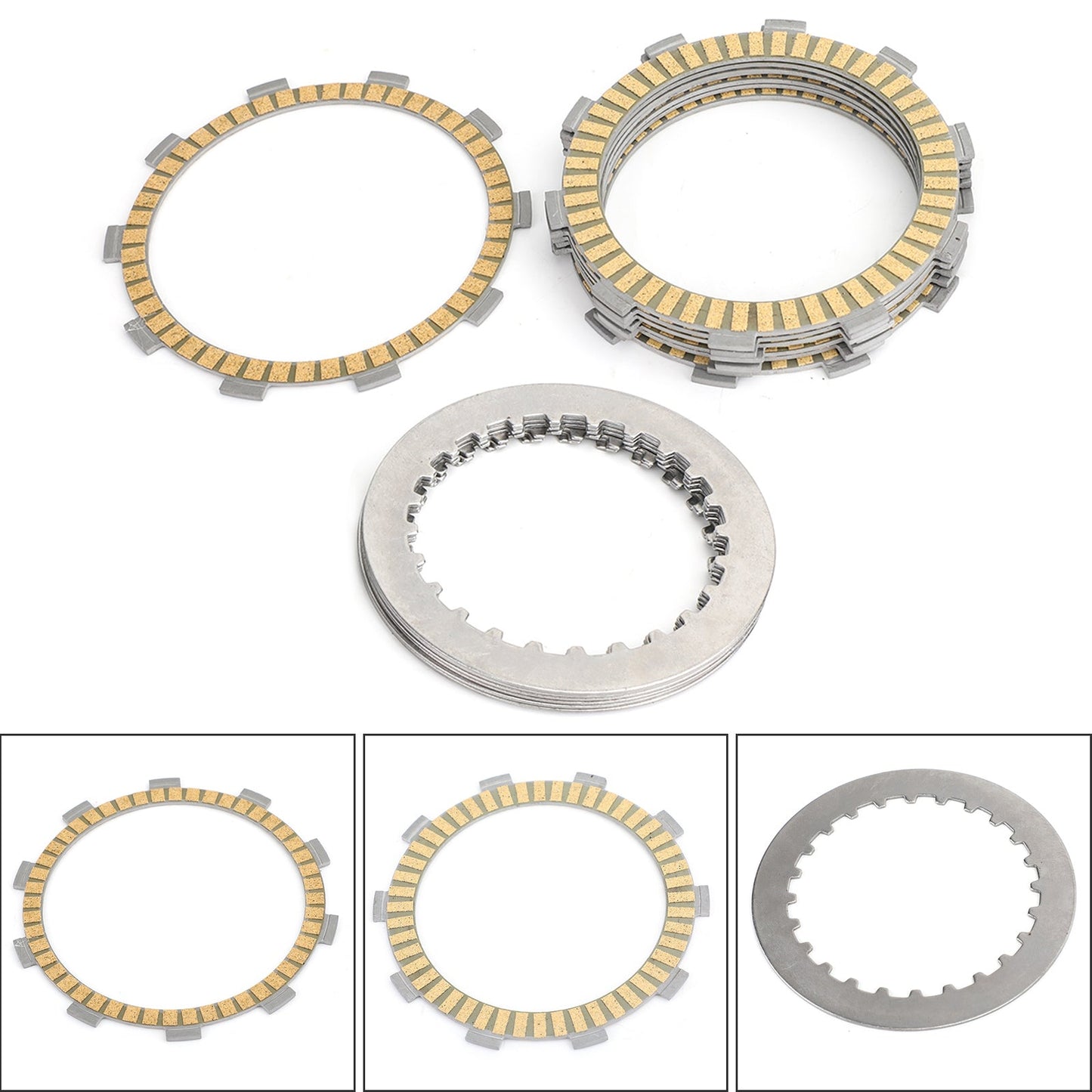 Kit Frizione ferro &amp; Dischi Frizione per Honda NTV NT XL XRV VT 650 700 1988-2014 Generico